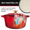 22cm Enameled Cast Iron Dutch Oven With Lid Heavy-Duty Casserole Dish Braiser Pan For Stews Baking 3QT Kitchen NonStick Stew Pot