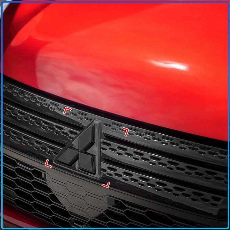 For Mitsubishi Lancer 7 8 I200 Pajero Montero Sport Outlander ASX Mirage Eclipse 1Pcs ABS Car Steering Wheel Cover Center Badge Emblem Sticker