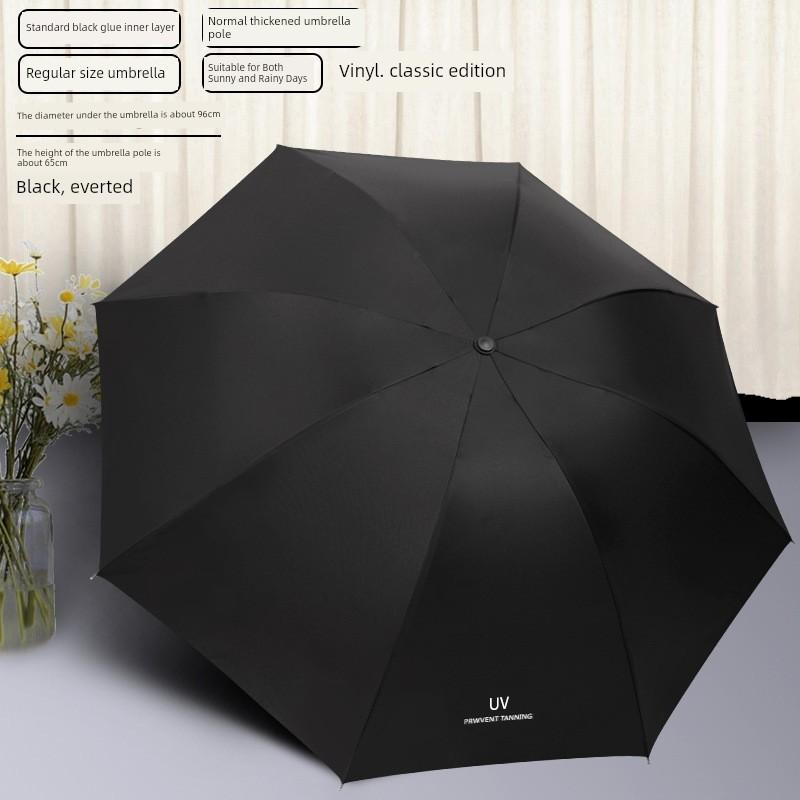 Fully Automatic Large Umbrella for Men and Women, Dual-Use for Sun and Rain, Sunshade Umbrella, Uv Protection, with Logo Printing