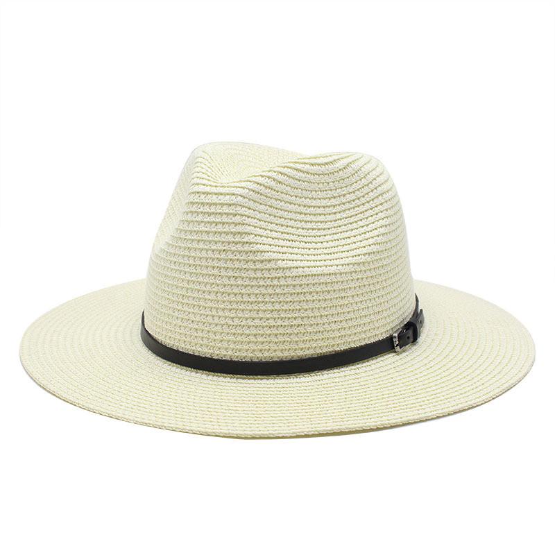 Summer Foldable Wide Brim Straw Hat For Men And Women With Sun Protection And Breathable Design For Beach And Outdoor Activities