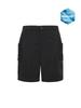 DISCOVERY EXPEDITION Freshvent Men'S Material Mix Bermuda Cargo Shorts (Black)