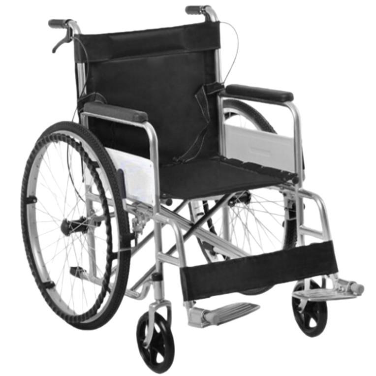 Lightweight Foldable Oxford Cloth Wheelchair with Soft Seat and Four Brakes for Elderly Travel