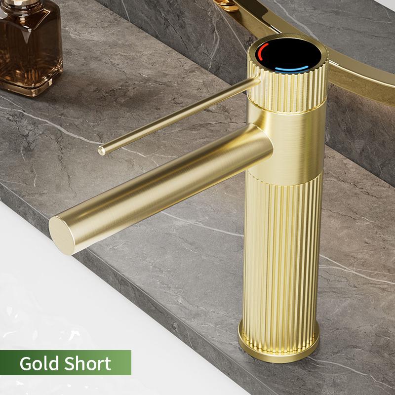 Stainless Steel Basin Faucet Gold/Black Bathroom Faucets Crane Tall Sink Faucet Hot Cold Water Sink Mixer Bathroom Faucet