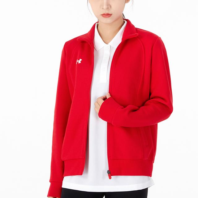 Under Armour Sports Casual Knitted Training Competition Cardigan Jacket Women Jackets Red 21600308-600