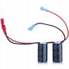 Capxon Dual 220Uf 450V - Electrolytic Capacitor Kit | 2X | Parallel Connection | Slide Connectors | Ø25X46 Mm | 105°C | Ready To Install