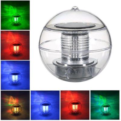 2 x Solar LED Floating Light Soccer Football Shape Outdoor Pool Pond Night Lamp