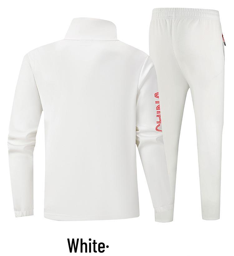 Unisex Chinese National Team Track Suit Set – Stand-up Collar, Long Sleeve, Two-Piece for Training and Competition (Spring & Autumn)