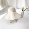 Men's and Women's Daily Bucket Hat Linen Bucket Hat with Wide Brim
