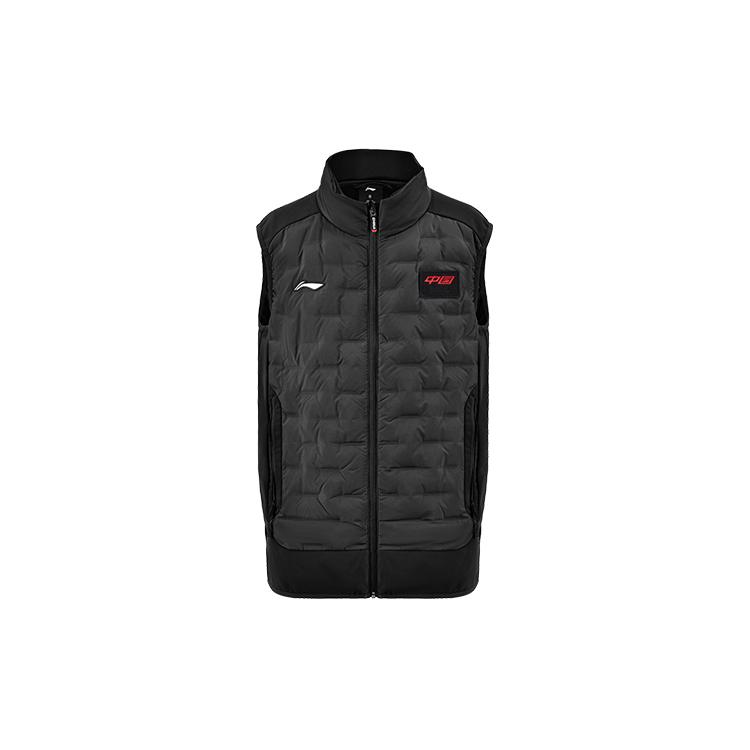 Жилеты Li Ning Мужские Черные С воротником-стойкой Умеренные Другие AMRS065-1 XXXXL