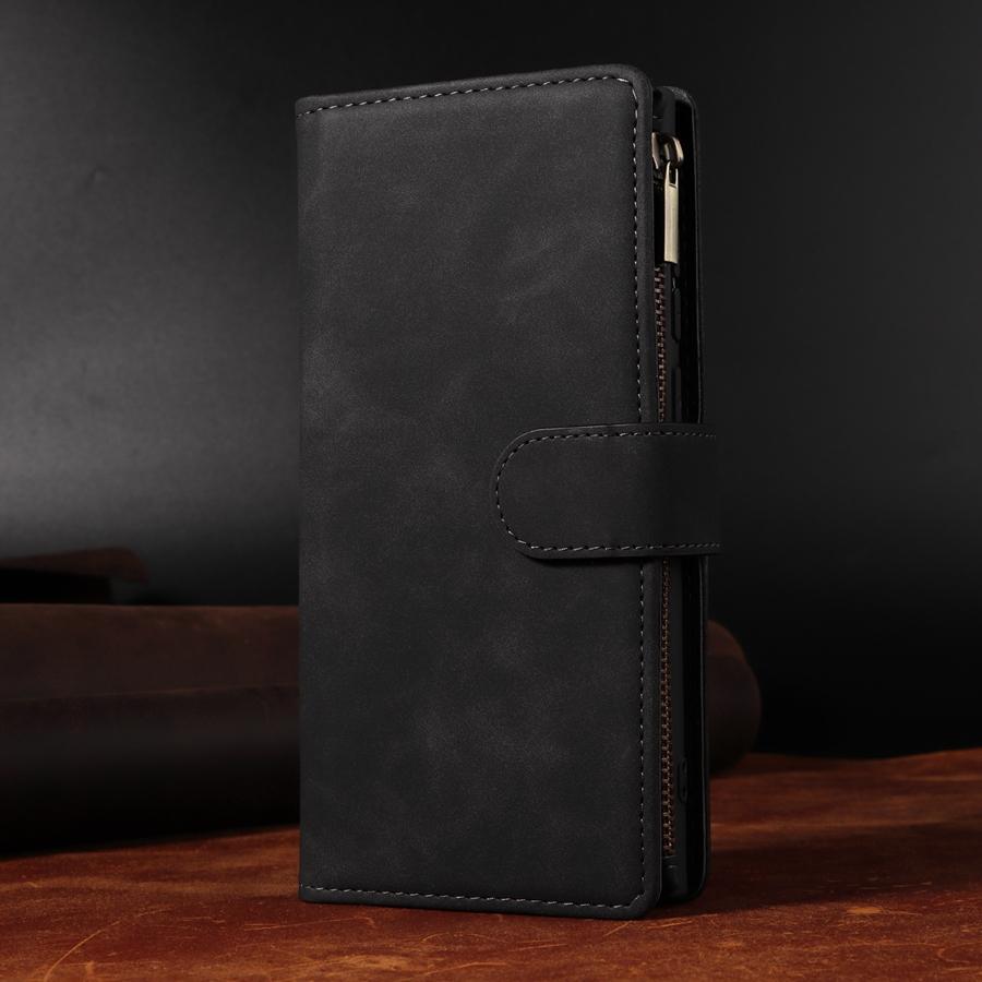 Luxury Wallet Zipper Magnetic Flip Leather Case For Samsung Galaxy iPhone Xiaomi Redmi Huawei Honor Google One Plus Cover