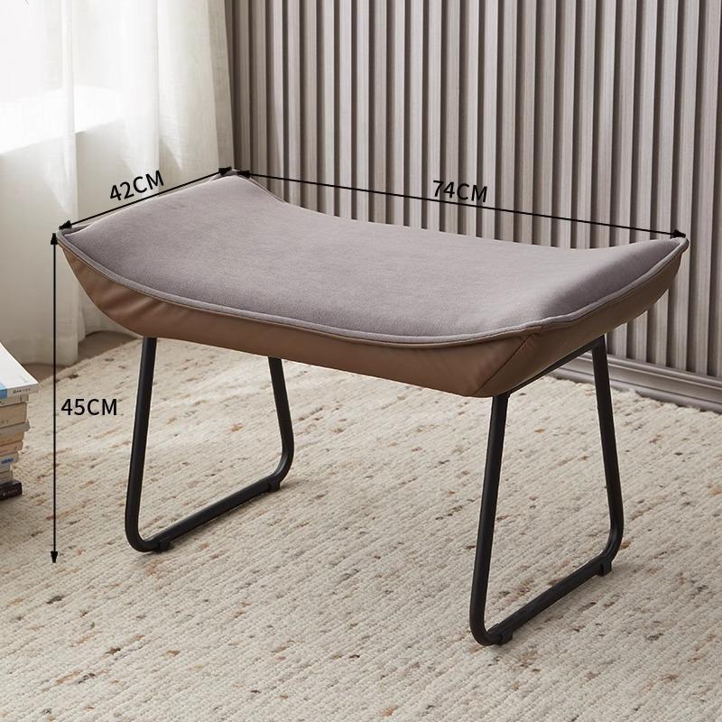 Foldable Multi-Color Footstool, Modern Entryway & Office Ottoman for Shoe Changing &Nap Support, Compact Space-Saving Home Decor