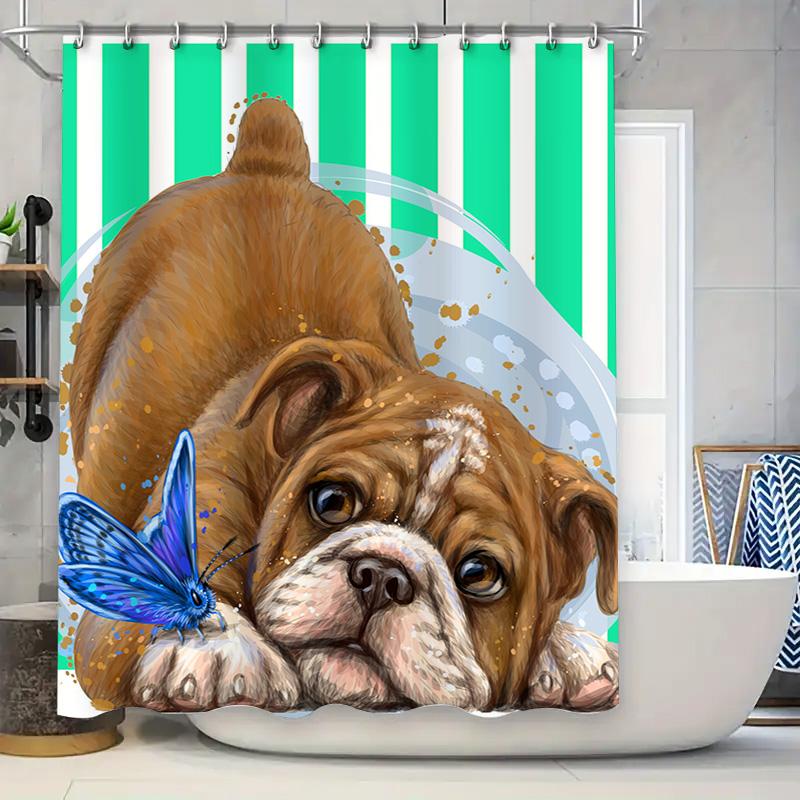 

Зеленая Цветочная Шторка для Душа Роскошный Декоративный Вкладыш для Ванны для Дома Ванной Комнаты 90x180cm