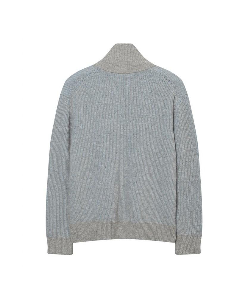 Notig High-Neck Two-Tone Zip-Up Blue_Olw1Swzu101B1