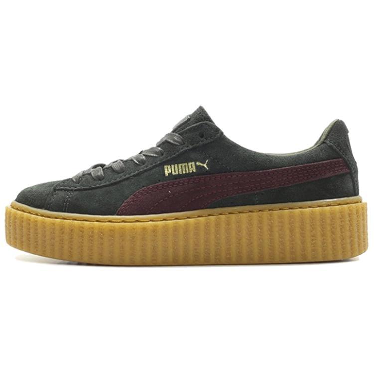 (WMNS) PUMA Fenty x Suede Creeper Green Bordeaux Women s 361005-07 EU 35.5