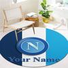 SSC Napoli Custom Name Round Area Rug,Carpet Rug for Living Room Bedroom Sofa Playroom Decor,Non-slip Floor Mat