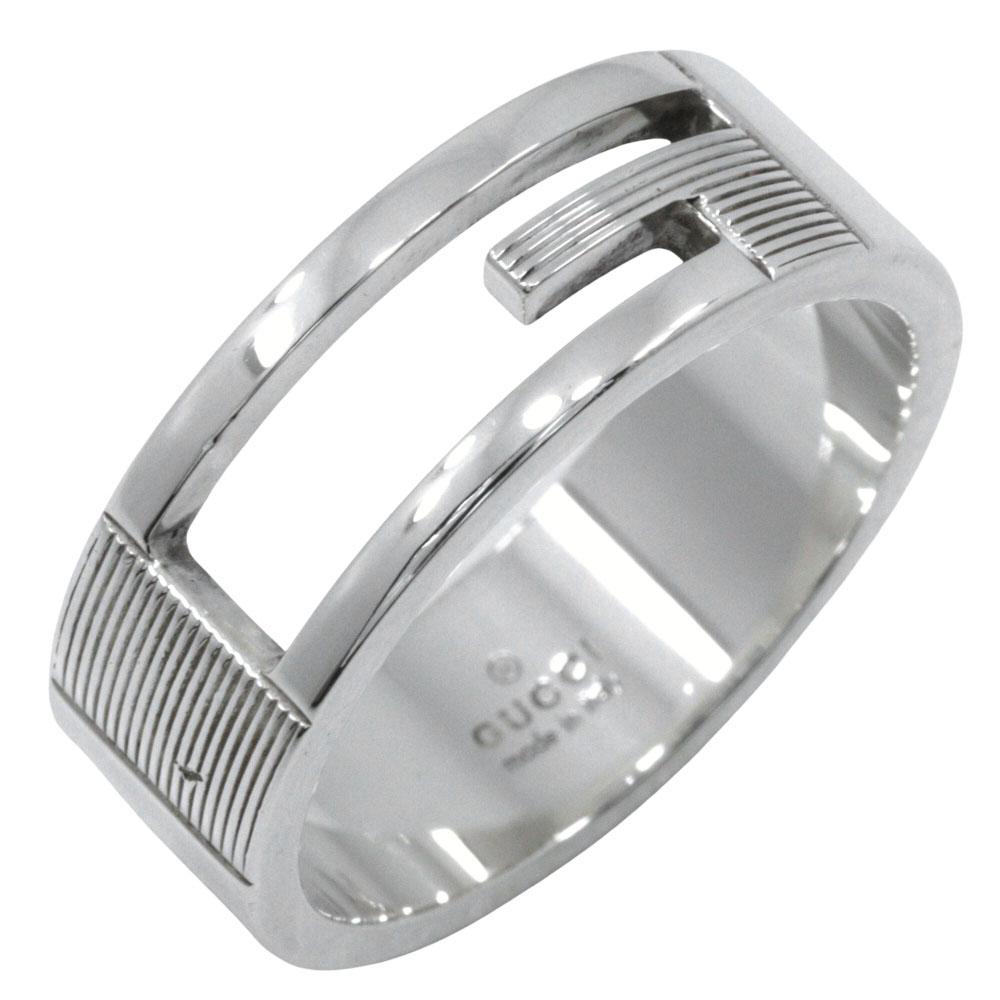 

GUCCI Branded G Ring Silver925 #10.9(US Size) 8.6g mens Used