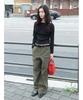 Diaepeocheo [Reorder]Carpenter Loose Pants Khaki (Ta6121A01H)
