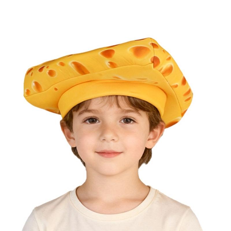 

Смешная шляпа-сыр, Забавный аксессуар для костюма на Хэллоуин, Декорации для сырной вечеринки, Сумасшедшая глупая шляпа, Шляпа-цилиндр для вечеринки, Женщины Мужчины