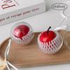 Cute red mini apple capsule keychain bag key ring