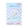 Sanrio Cinnamoroll Заколка для челки Пастельная клетчатая для волос x x 1 Персонаж SANRIO 122602 Заколка, Корица, 5.5 7.7 см,