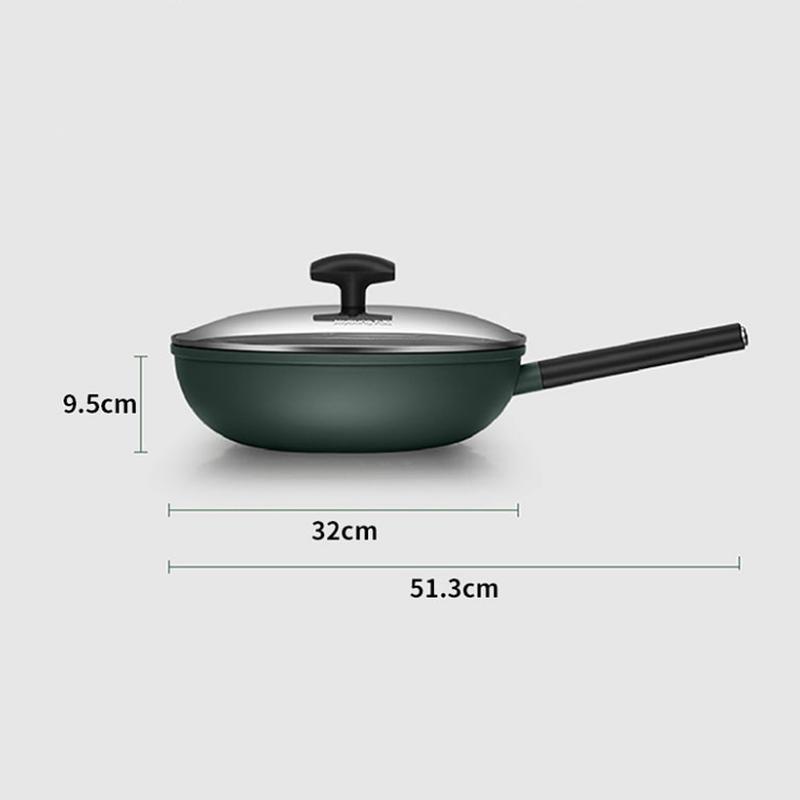 BBQ Frying Pan Durable Non Stick Omelette Pancake Pan Suitable for Kitchen Dishes Omelet Induction Cooker Pan Handle