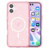 For iPhone 17 Case Compatible with MagSafe Glitter Powder PC+TPU Phone Cover