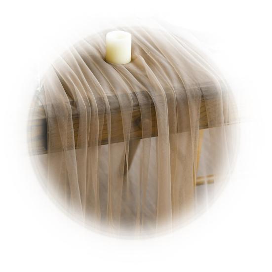 Tulle Table Runner Decorative Sheer Tablecloth Solid Color Table Runner Arch Aisle Veil for Bridal Shower Wedding Arch Dessert Table Decoration
