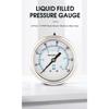 63mm pressure gauge 160bar 100bar 200bar PT1/4 pressure manometer