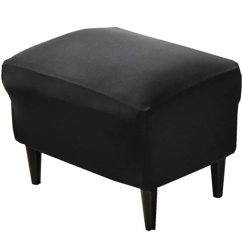 Elastic Wing Chair Cover Stretch Spandex Wingback Sofa Slipcovers Solid Color Wing Armchair Covers with Seat Cushion Covers