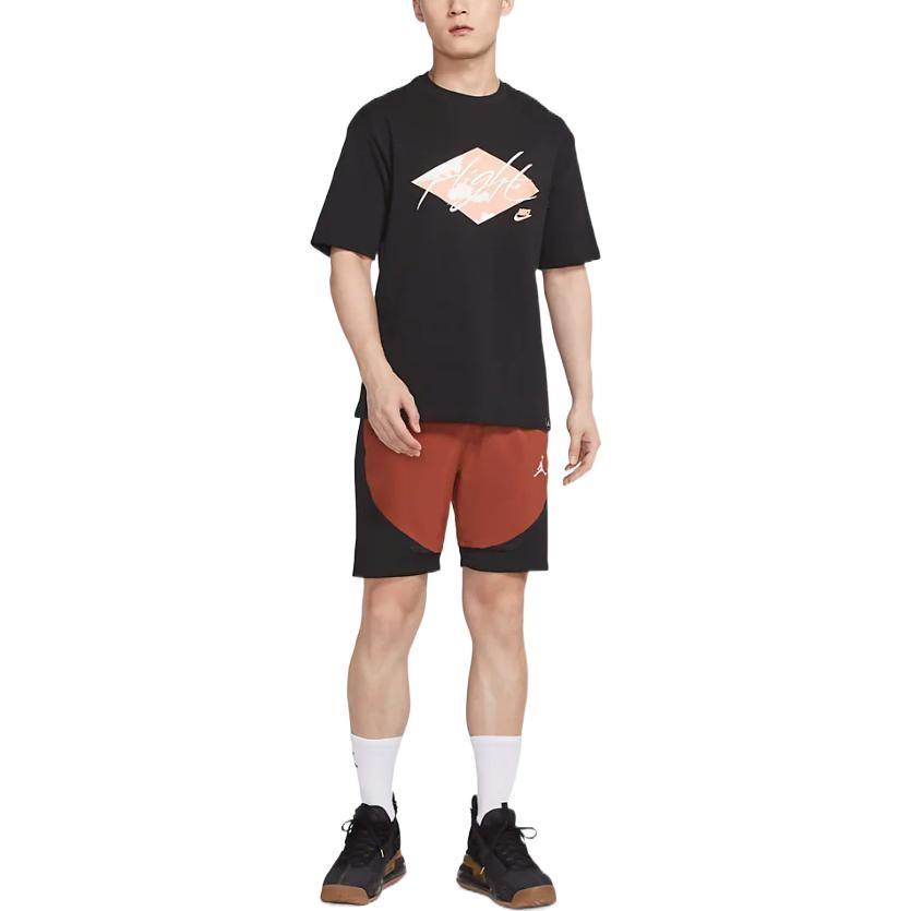 Herren Air Jordan Dri-FIT Reflektierendes Logo Colorblock Freizeitshorts Schwarz DM1830-641