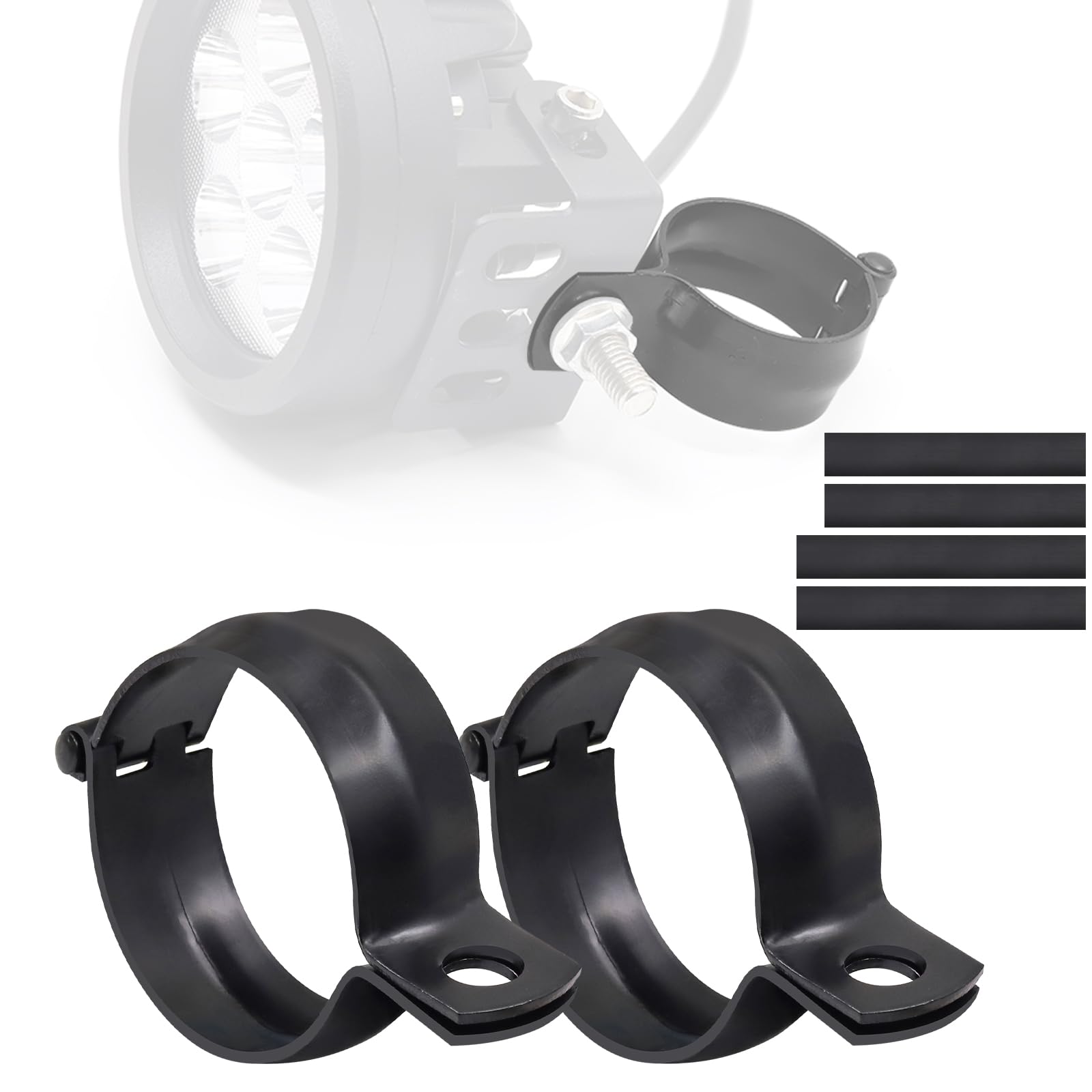 Xuzimaoyi Motorcycle Fog Light Stay, Mounting Bracket, Pipe Clamp, Stay, Lamp Stay, Work Light L(52-60mm)