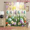 2D flat Photography Backdrop Background Banner Easter Eggs in Garden 100% Polyester Festive Holiday Perfect for Suitable for