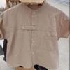 Summer 2025 Japanese-Style Toddler Boys' Short-Sleeve Shirt & Two-Piece Set