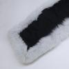 FENDI [Excellent Condition/Domestically Authorized] FNL121 1UY F07SQ Fox Fur/Silk Leather Belt Tippet Scarf HERON+BLACKUsed