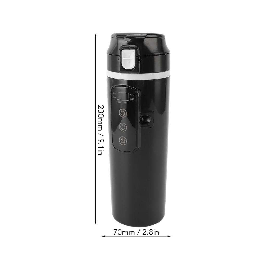 Rostfreier Stahl Heizbecher 12V/24V Reisebecher Glatte Innenwand Getränkebecher Reise