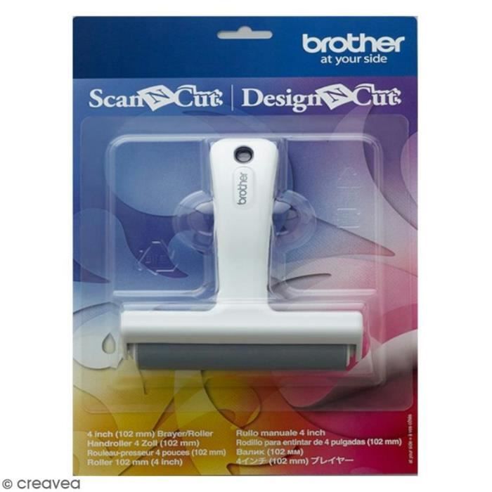 Rouleau Presseur - BROTHER - Scan'n'Cut - 102 mm - Aplatit et Fixe - Compatible ScanNCut