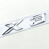 3D ABS Black Chrome Car Letters Rear Trunk Badge X3 Logo For BMW X3 F25 Sticker Emblem X3 E83 F25 G01 Lettering Accessories Ia2