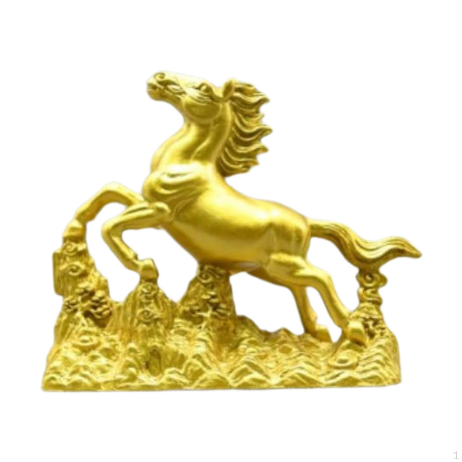

Feng Shui Figure Sculpture Wealth Horse Figurine for Bedroom Living Room Desk Decor C