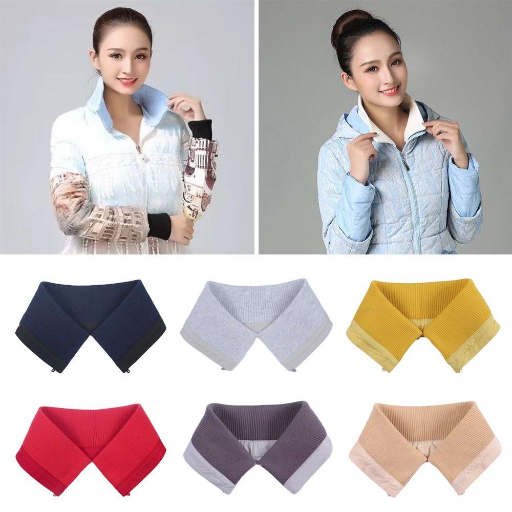 Detachable Detachable False Collar Washable Rib False Collar Down Jacket Fake Collar  Unisex