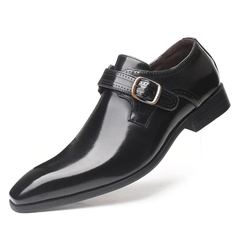 Size 48 Mens Shoes New Pointed Shoes Men Leather Original British Style Luxury Mens Dress Shoes Loafers Men Zapatos De Hombre