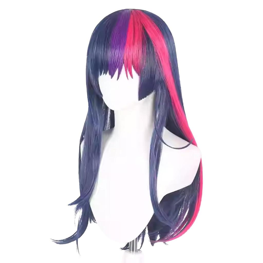 Rarity Cosplay Wig Rarity Wig Long Dark Purple Curly Wigs Heat Resistant Synthetic Hair Halloween party