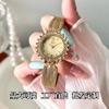 Mittelalterlicher Stil Diamantbesetzte Uhr Damen Leichter Luxus, Exquisite Mode, Elegantes und Hochwertiges Temperament Quarz Uhr