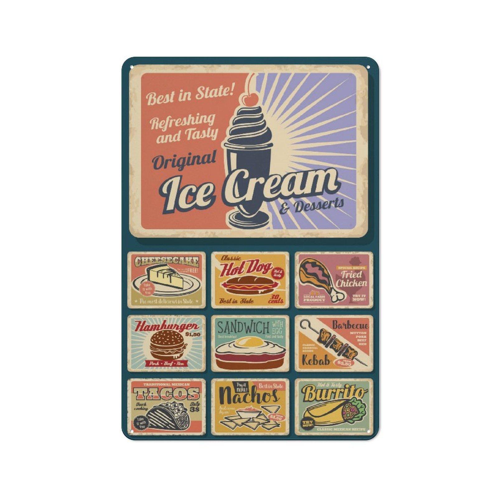 

1Pc Vertical Tin Wall Plate Metal Poster 2030cm / 3040cm Retro Vintage Decor For Home Cafe Bar Garage Living Room 20*30CM