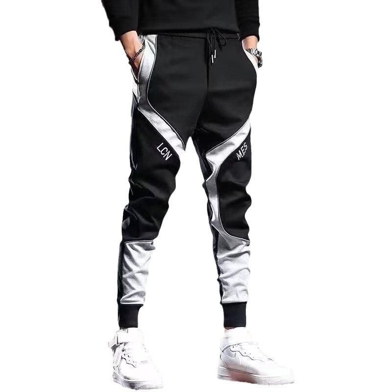 Men's Trendy Loose Sports Overalls - Summer Stitching Leggings & Casual Trousers