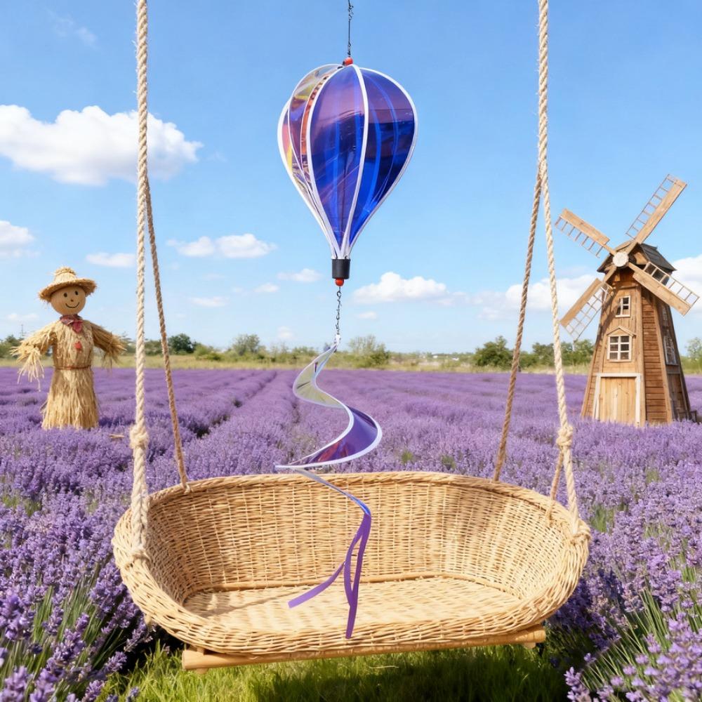 40cm Balloon Hot Air Balloon Spinner Plastic Rotating Sequins Pinwheels