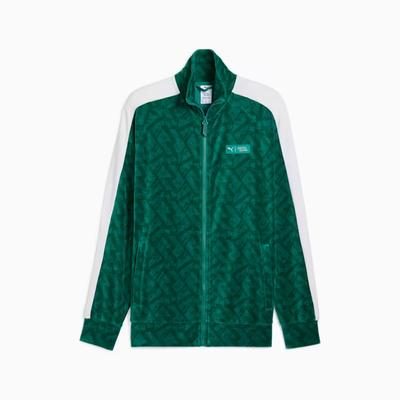 Puma X Squid Game Collaboration Comfortable Versatile Fashion Long Sleeve Jacket Men Jacket Green 627428-86