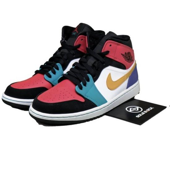 

Air Jordan 1 Mid Multi-Color 554724-125 EU 44.5 разноцветный