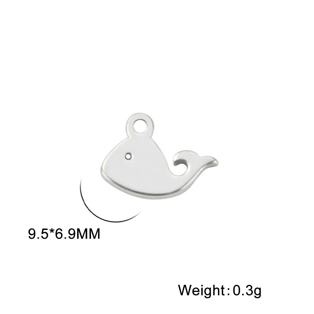 5pcs/lot Stainless Steel Pendants for Earring Necklace Bracelet Jewelry Making Cat Dog Bird Sun Moon Pentacle Gold Charms