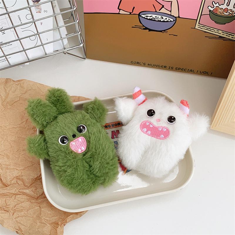 Cute Little Rabbit Monster Creative Doll Grab Machine Doll Holiday Backpack Keychain Plush Doll Pendant