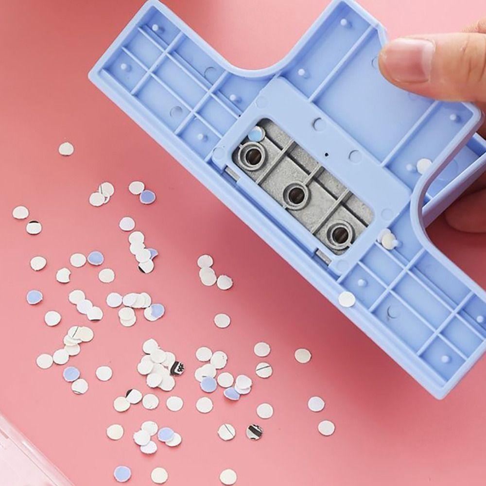 Mini Size Paper Hole Puncher 3/5-Hole DIY Book Page Stitcher Hole Punching Machine  School Office